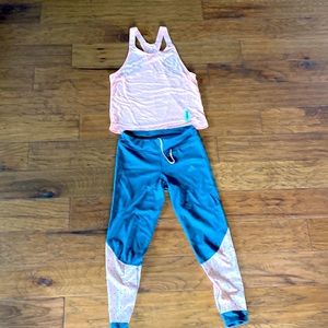 Adidas Climacool Running Pant and Tank Set- Size Small